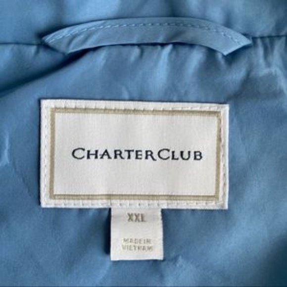 Quilted Vest Charter Club Blue on Blue NWT - Picture 11 of 14